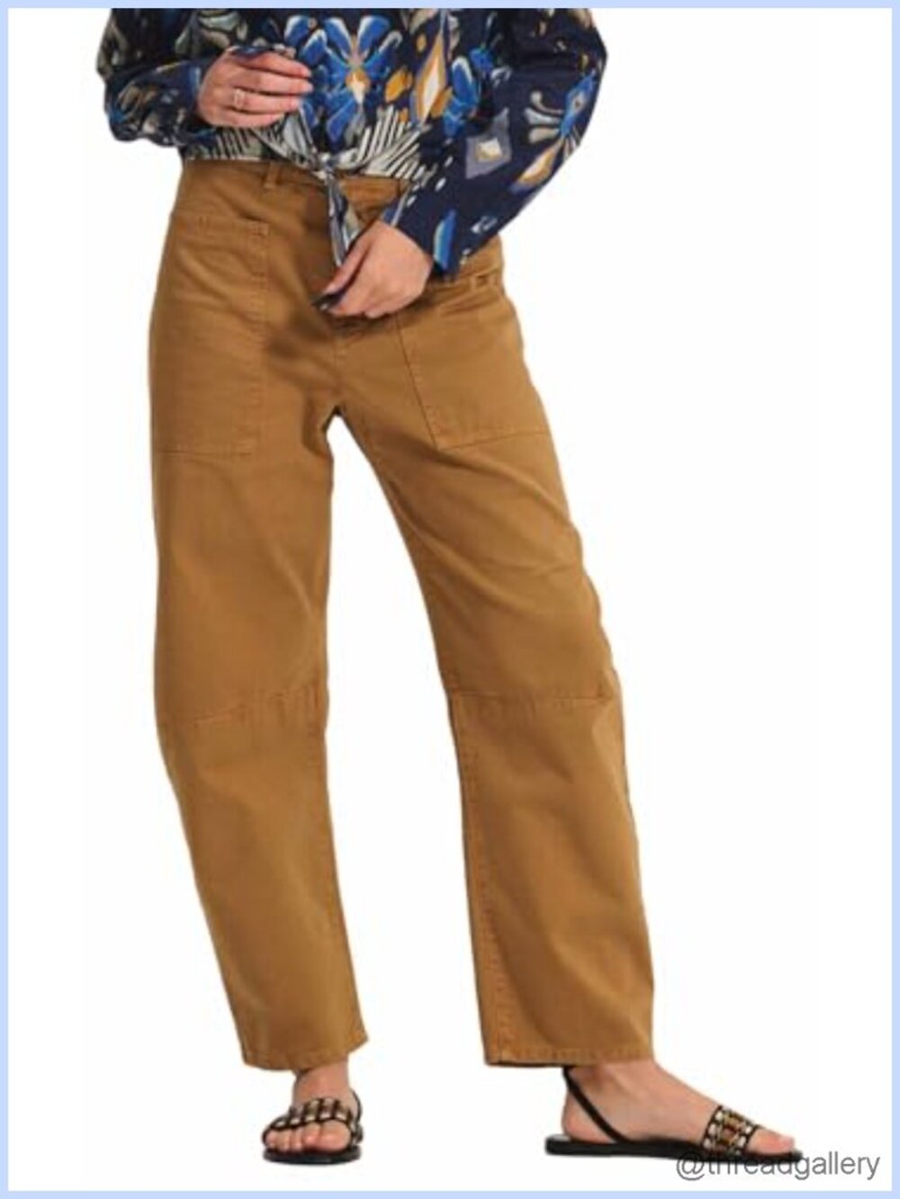 Sanded Twill Mid Rise Straight Leg Pants